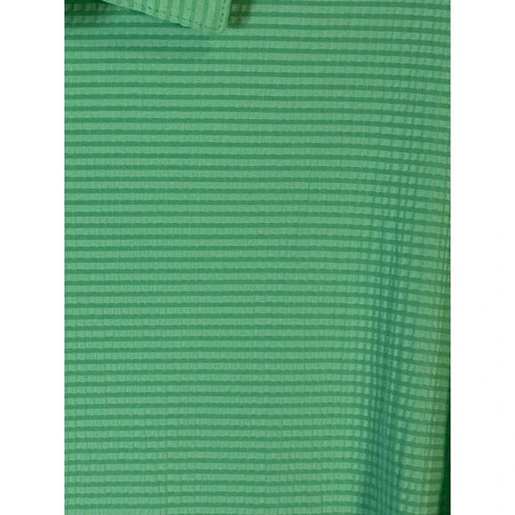 NWOT Mizzen Main Versa Polo Mens M Light Green Textured Golf Beach Resort Aloha - Picture 4 of 8